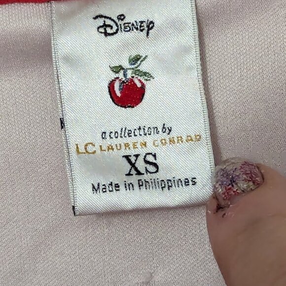 Womens Disney Collection Lauren Conrad Mesh Sleeveless tank shirt X-Small Roses - Picture 2 of 3